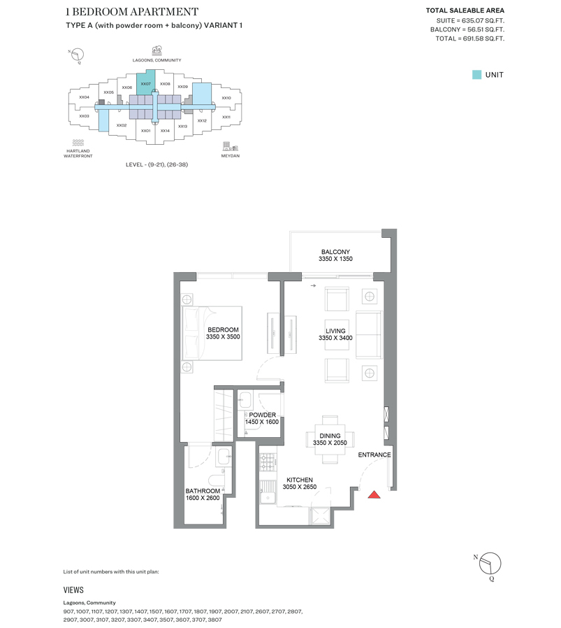 2 BHK Plan